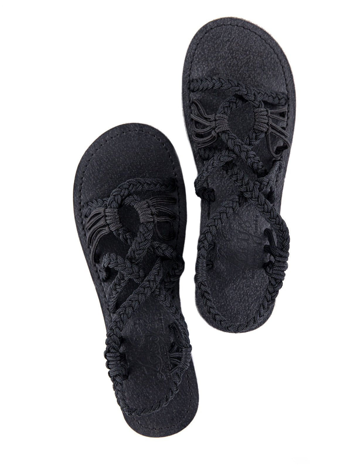 handgemachte Lacys sandalen fair schwarz